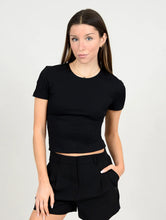 Load image into Gallery viewer, ROXI CRECKNECK TSHIRT - BLACK
